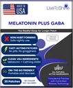 Live To Shine Melatonin Patches for Sleep - Plus GABA to Calm Busy Brains Fast - Τέλειο Combo for Men and Women - Slow Release - 30 Patches - USA Made