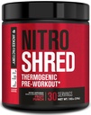 Jacked Factory NITROSURGE Shred Pre Workout Supplement - Ενεργειακό Booster, Άμεση Ενίσχυση Κερδίζει, Sharp Focus, Ισχυρές Αντλίες - Nitric Oxide Booster & PreWorkout Powder - 30Sv, Fruit Punch
