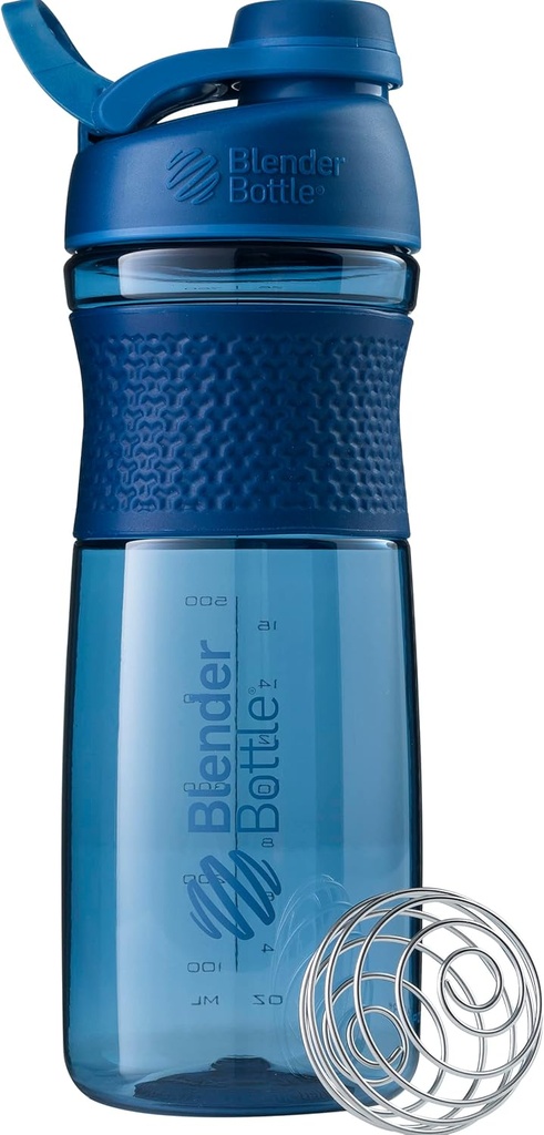 BlenderBottle SportMixer Shaker μπουκάλι Ιδανικό για τις πρωτεΐνες Shakes και προ προπόνηση, 28-Ounce, Ναυτικό