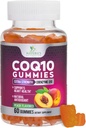 CoQ10 Gummies 100mg - 3X δύναμη, υψηλή απορρόφηση, αντιοξειδωτικό συμπλήρωμα για την υποστήριξη της καρδιάς και την παραγωγή ενέργειας, Ultra Coenzyme Q10 βιταμίνες, Coq 10 συμπληρώματα, μη GMO - 60 CoQ10 Gummies