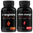 Κάψουλες L-αργινίνης και κάψουλες Nitric Charge 2 Pack Bundle