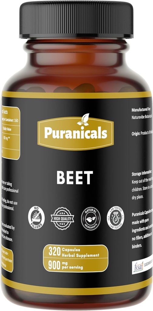 Beet Premium 320 κάψουλες Nitric Oxide Booster 