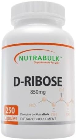 D- Ριβόζη Κάψουλες 4250 mg ανά δόση - Χωρίς γάλα, αυγό, γλουτένη, ζάχαρη - 250 κάψουλες