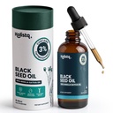 Black Seed Oil Organic Cold Pressed Drops | 3% Thymoquinone | Non-GMO & Vegan | Cold Pressed Black Cumin Nigella Sativa Oil for Immune Support, Aceite de Comino Negro - Drops, 100 mL