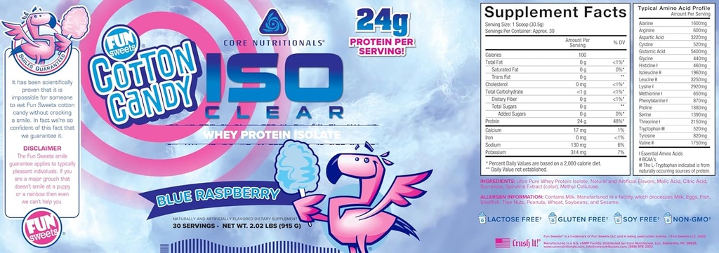 Core Διατροφικά Iso Clear Whey Protein Isolate 