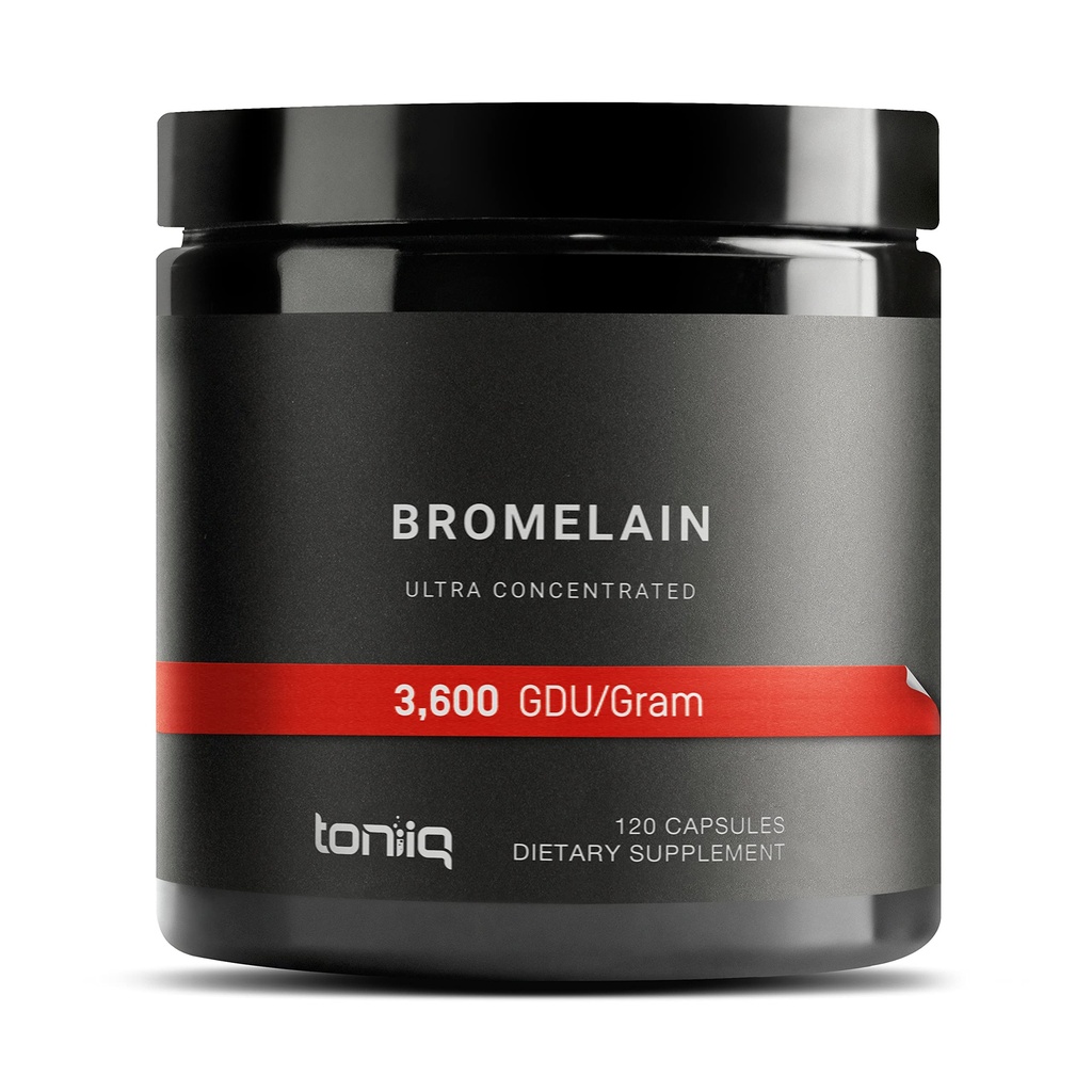 Εξαιρετικά υψηλής αντοχής Bromelain 500mg - 3600 GDU/Gram - Πολύ συμπυκνωμένη και βιοδιαθέσιμη - ελεγχόμενη από τρίτο μέρος Φόρμουλα - 120 κάψουλες χορτοφαγικής - 120 σερβιρίσματα ανά εμπορευματοκιβώτιο - συμπλήρωμα Bromelain