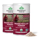 Οργανική σκόνη ORGANIC INDIA Psyllium - Συμπλήρωμα Ψυλλίου λεπτού κόκκους, Υποστήριξη πέψης, Vegan, Χωρίς γλουτένη, Μη ΓΤΟ, Πηγή Ίνες - 6 oz (Pack of 2)