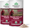 ORGANIC INDIA Psyllium Powder Organic - Fine Grain Psyllium Supplement, Digestion Support, Vegan, Gluten-Free, Non-GMO, Source of Fiber - 6 oz (Pack of 2)