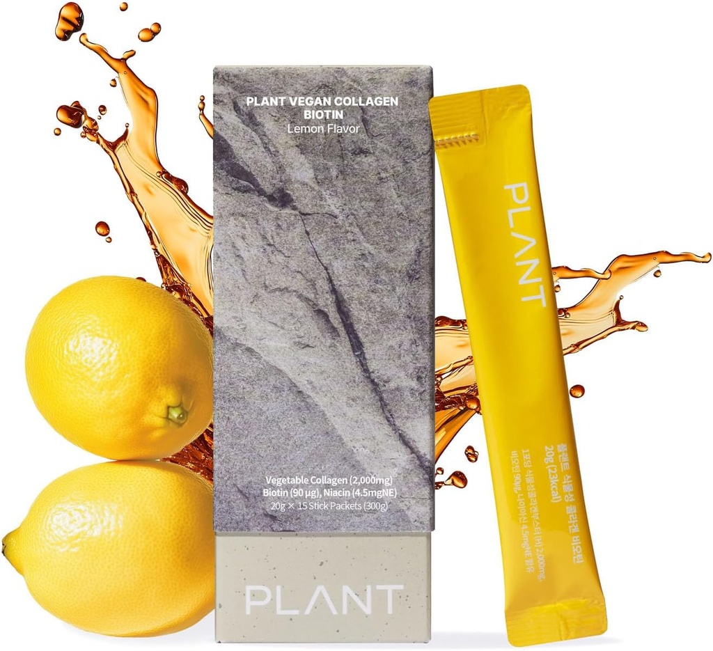 PLANT Vegan Liquid Collagen, Biotin, Niacin 