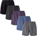 BAMBOO COOL Mens Boxers Σύντομη Classic Ταιριάζουν Soft Casual Εσώρουχα Χαλαρά Αναπνεόμενα σορτς Boxer για τους άνδρες