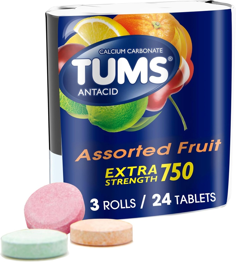 Tabletισκία TUMS, 8 Αριθμός (Συσκευασία 3)