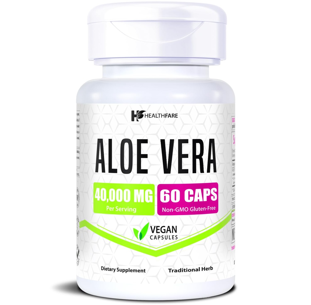 Healthfare Aloe Vera Κάψουλες 40.000mg 