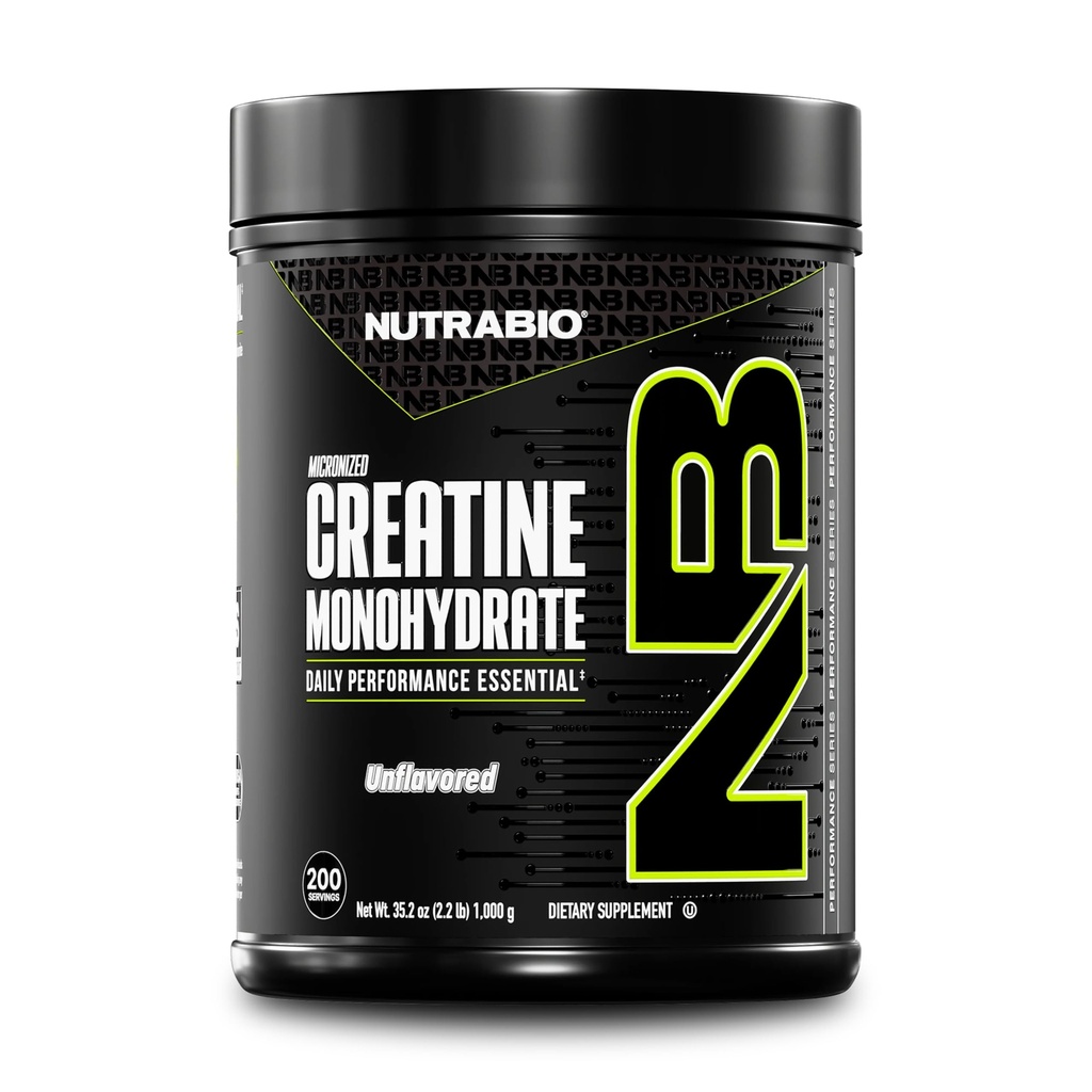 NutraBio Pure Micronized Creatine Monohydrate Powder Supplement, Unlavoured, (1000 g) - Υποστηρίζει Μαζική μυϊκή ενέργεια, ανάκτηση και δύναμη - HPLC Tested Creatine Powder Supplement για άνδρες και γυναίκες