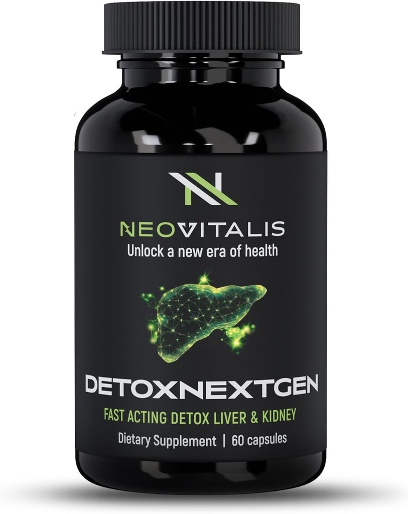 DetoxNextGen Advanced Fast-Active Detox Liver & Kidney Support Supplement with Milk Thittle & Dandelion Root - Προάγει τον φυσικό καθαρισμό & τοξίνη Απομάκρυνση Συμπλήρωμα Διατροφής 
