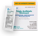 Globe (25 Pack Triple Antibiotic Ointment Single Packet, Κιτ πρώτων βοηθειών για μικρές γρατσουνιές, πληγές, περικοπές, και εγκαύματα, Αποτρέπει τη μόλυνση, Ενεργά συστατικά Σύγκριση με Leading Brand, Travel Size, 0.9g