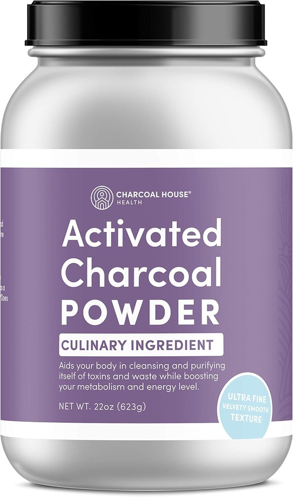 Ultra FINE Coconut Activated Charcoal Powder - Culinary and Cosmetic Applications, Velvety Smooth Texture for Smoothies, Ice Creams, Pastries, Soaps, Ultra Fine for a Soft Finish, No Grit!