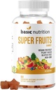 SuperFruits Gummies με Collagen-Promoting μικτή μείξη φρούτων για την ομορφιά και την περιποίηση του δέρματος 