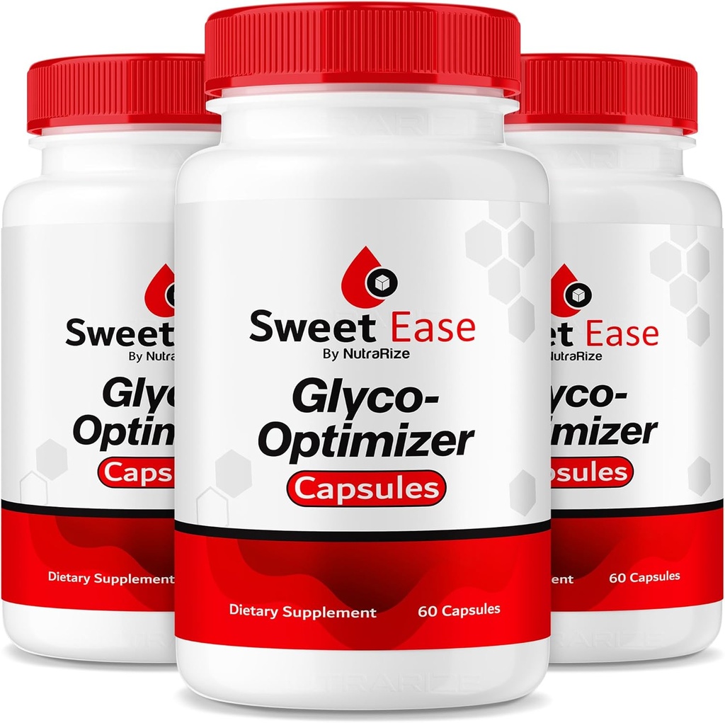 NutraRize (Pack of 3 Sweet Ease Glyco Optimizer Κάψουλες, Glyco Υποστήριξη, Χάπια Φυσικής Υποστήριξης Αίματος, Reliever Glycogen Pressure Review (180 Κάψουλες)
