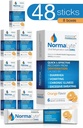 NormaLyte Αλάτι στοματικής ενυδάτωσης-48 Sticks Packs (Yields 500mL ανά συσκευασία)-Orange