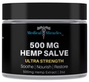 Ιατρικά θαύματα Hemp 500 Mg Ultra Strength Healing Salve Ιδανικό για HIPS, αρθρώσεις, λαιμό, πλάτη, αγκώνες, δάχτυλα, χέρια, και γόνατα Made in USA