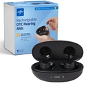 Επαναφορτιζόμενα Βοηθήματα Ακρόασης Medline, Black, in-The-Ear, 4 Περιβαλλοντικές Settings, Αδιάβροχη, Ρυθμιζόμενη ένταση, Ήπια έως Μέτρια Απώλεια Ακρόασης, Μείωση θορύβου, Βοηθήματα Ακρόασης Ωτοασπίδων