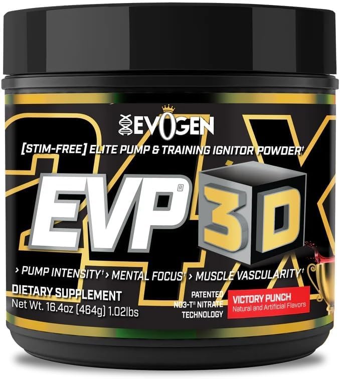 Evogen EVP 3D - Stim Δωρεάν προ προπόνηση σε σκόνη για άνδρες και γυναίκες 