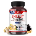 Shilajit Καθαρά Ιμαλάια - Ενεργειακό Αναμνηστικό 85% Fulvic Acid, Maca Root, Panax Ginseng, Tongkat Ali, Fadogia Agrestis - Μεταβολισμός & Ανοσία Υποστήριξη - 150 κάψουλες