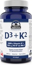 Συμπληρώματα - Βιταμίνη D3 K2, 180 Softgels - Formated to Help You Reservate Healthy Bones, Teeth and Musles - Υποστήριξη Σώμα Απορρόφηση ασβεστίου και μείωση του κινδύνου των ρωγμών