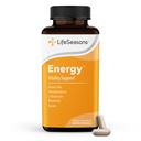 LifeSeasons Ενέργεια - Υποστήριξη ζωτικότητας - Ενισχυτής ενέργειας για σωματική και γνωστική δύναμη - Δεν Jitters - Αυξάνει Stamina - Περιέχει Πράσινο Τσάι και L-Θεανίνη - 60 Count (Pack of 1)