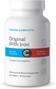 Cooper Complete - Original Comprehensive Multivitamin with Iron - Daily Multivitamin and Mineral Supplement - 30 Σερβιέτες ανά φιάλη. Συσκευασία των 2