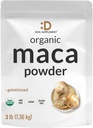 Βιολογικά Περουβιανή σκόνη ρίζας Maca, 3lbs – Εύκολα Digested Gelatinized Form – Βότανο Superfoods συμπλήρωμα για άνδρες και γυναίκες – Υποστηρίζει ανοσοποιητική & ενεργειακή υγεία – Μη ΓΤΟ