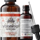 Wormwood Organic Tincture - Natural Intestinal Cleanse and Digestive Cleanse Supplement - εκχύλισμα βοτάνων Wormwood για Detox - Made in USA - 2 Fl Oz (Wormwood - 2 Fl Oz)