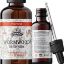 Wormwood Organic Tincture - Natural Intestinal Cleanse and Digestive Cleanse Supplement - εκχύλισμα βοτάνων Wormwood για Detox - Made in USA - 2 Fl Oz (Wormwood - 2 Fl Oz)