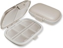 8 Compartment Pill Organizer - Weekly Pill Box for Travel & Home Use
