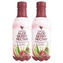 Forever Living - Aloe Berry Nectar - 90,7% Pure Aloe Vera Gel με Cranberries και Μήλα - Χωρίς Συντηρητικά - 1L (Pack of 2)
