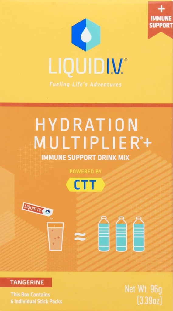 Υγρό I.V., Tangerine Hydration Multiplier+, 6 Count