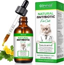 Αντιβιοτικά για γάτες, Premium Cat Antibiotics Supplemen, Φυσικό Αντιβιοτικό για γάτες, συμπληρώματα κατοικίδιων ζώων, Cat Antibiotics Supports Immune & Cats Allergy Relief, Cats Multivitamin - 2 Fl Oz / 60ML