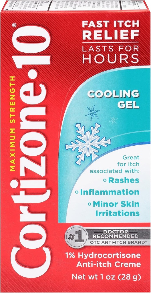 Κορτιζόνη-10, Ψύξη Gel Anti-Itch Crème, 1 ουγγιά