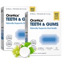 OraTicx Teeth & Gums Oral Probiotics, 8 Billion CFU - Naturally Supports Oral Health, Fresh Breath, and Immunity, Dental Probiotic Supplement, Grape Flavor 30 Lozenges 2-Pack