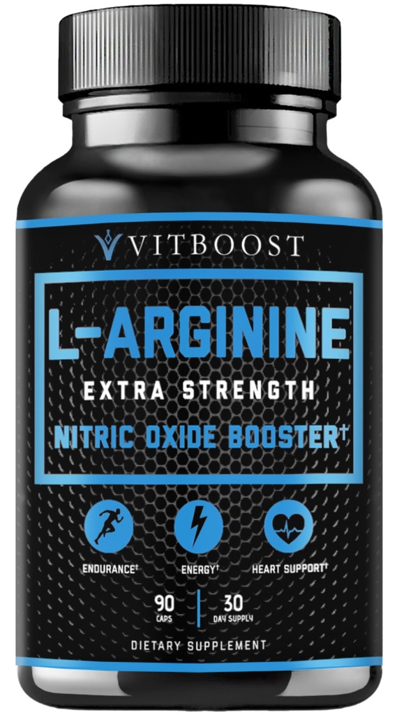 Extra Strength L Arginine Capsule 1500mg - Συμπληρώματα οξειδίου του αζώτου για Σταμίνα, Μυς, Αγγειότητα & Ενέργεια - Ισχυρό μη ενισχυτικό με L-αργινίνη, L-Κιτρουλίνη & Απαραίτητα Αμινοξέα