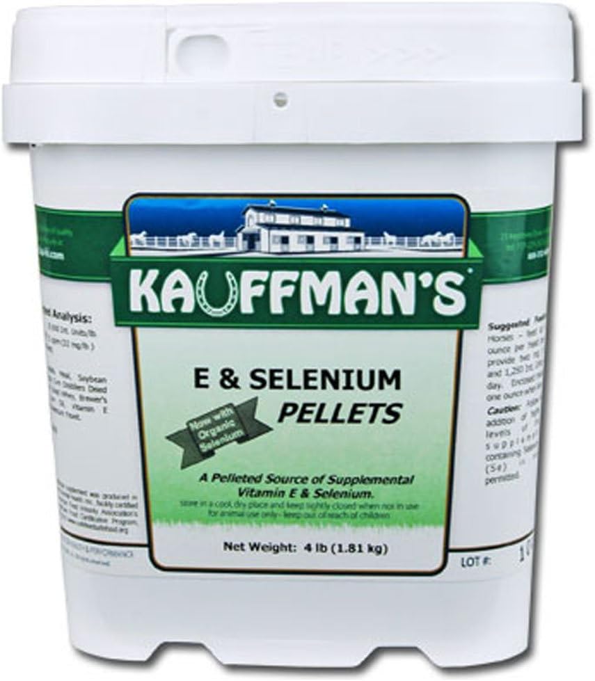 Υγεία των ζώων Kauffman Βιταμίνη Ε & Σελήνιο Πελέτες 4 lb