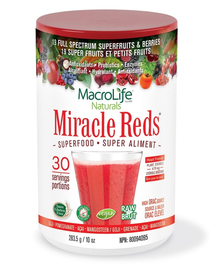 Macrolife Naturals Reds συμπλήρωμα σκόνης, 10 oz