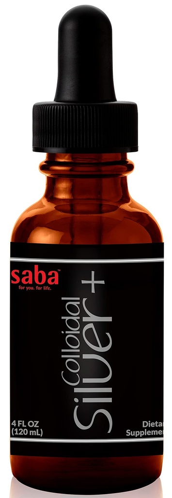 Saba Colloyal Silver 50PPM, 4Fl Oz.- Εποχική ευεξία, ανοσοποιητική υποστήριξη -Αυτό το προϊόν πολλαπλών χρήσεων έρχεται σε Handy για αρκετά από τα μικρά ατυχήματα της ζωής. Είναι ένα must-have σε κάθε νοικοκυριό -24 Υπηρεσίες