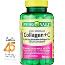 Spring Valley Collagen + C Tablets for Hair/Skin/Nail Health, 2.500 mg, 90 Count, Highly Absorbable, Collagen Plus Vitamin C Bundle with Luall's 45 Diabetes Decoded