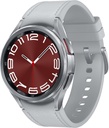 SAMSUNG Galaxy Watch 6 Classic 43mm Bluetooth Smartwatch, Περιστροφή Bezel, Fitness Tracker, Εξατομικευμένες HR Ζώνες, Προηγμένη Coaching ύπνου, Επόπτης καρδιάς, αισθητήρας BIA, Υγεία Insights, Έκδοση των ΗΠΑ Silver