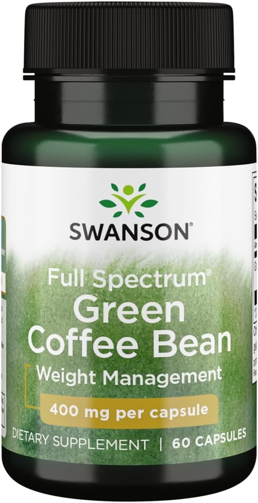 Swanson Full Spectrum Πράσινο Coffee Bean 400 Milligrams 60 Κάψουλες