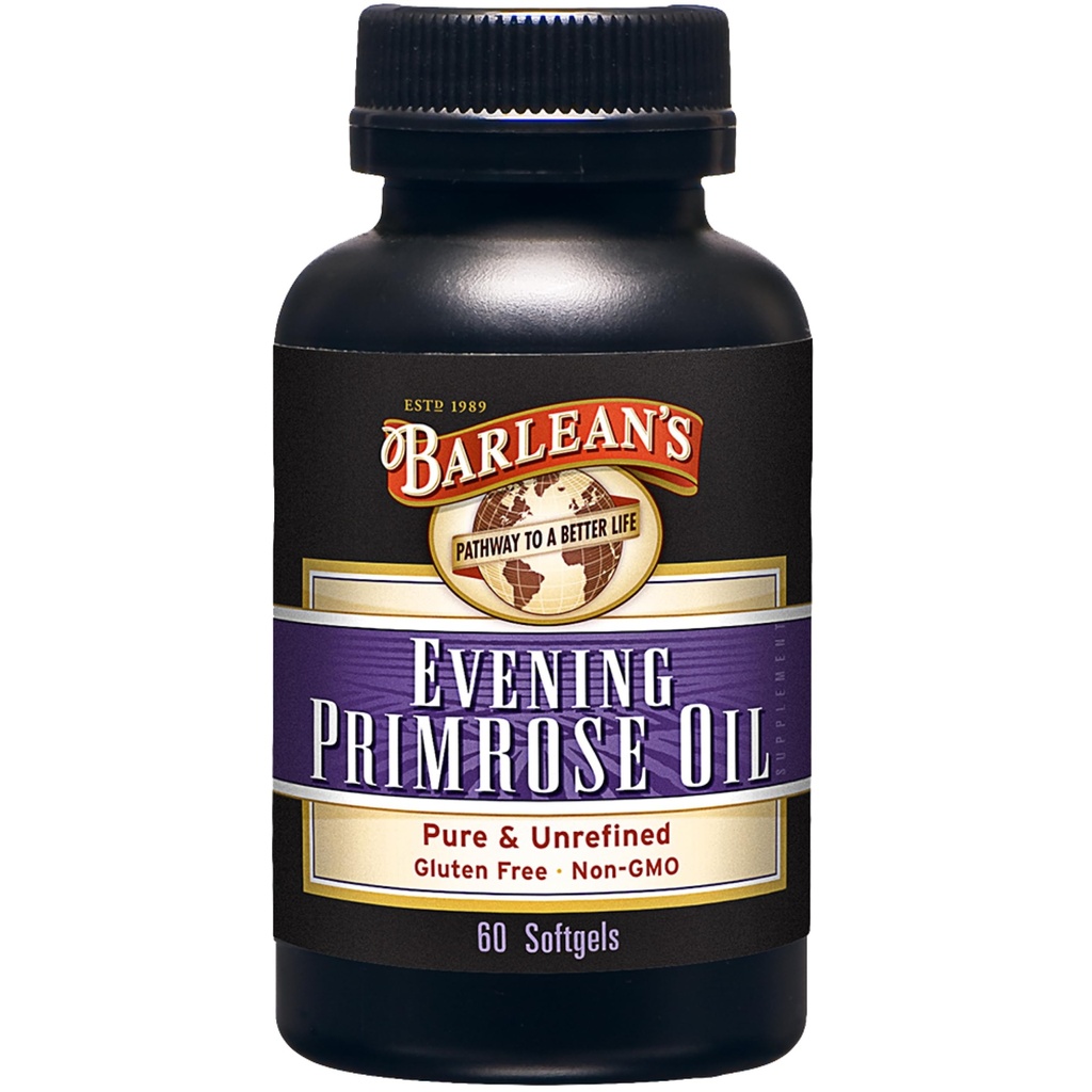 Βραδινό Primrose Oil Softgels με Gamma-Linolenic Acid (GLA) - Μη ΓΤΟ, Χωρίς Γλουτένη - 60-Softgels