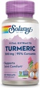 SOLARAY Turmeric Supplement 300 mg - Turmeric Root Extract με 95% Κουρκουμίνη - Κοινό συμπλήρωμα υποστήριξης για την κοινή υγεία και άνεση - μη-GMO, Vegan, Χωρίς γλουτένη, 60-ημέρα εγγύηση, 60 υπηρεσίες
