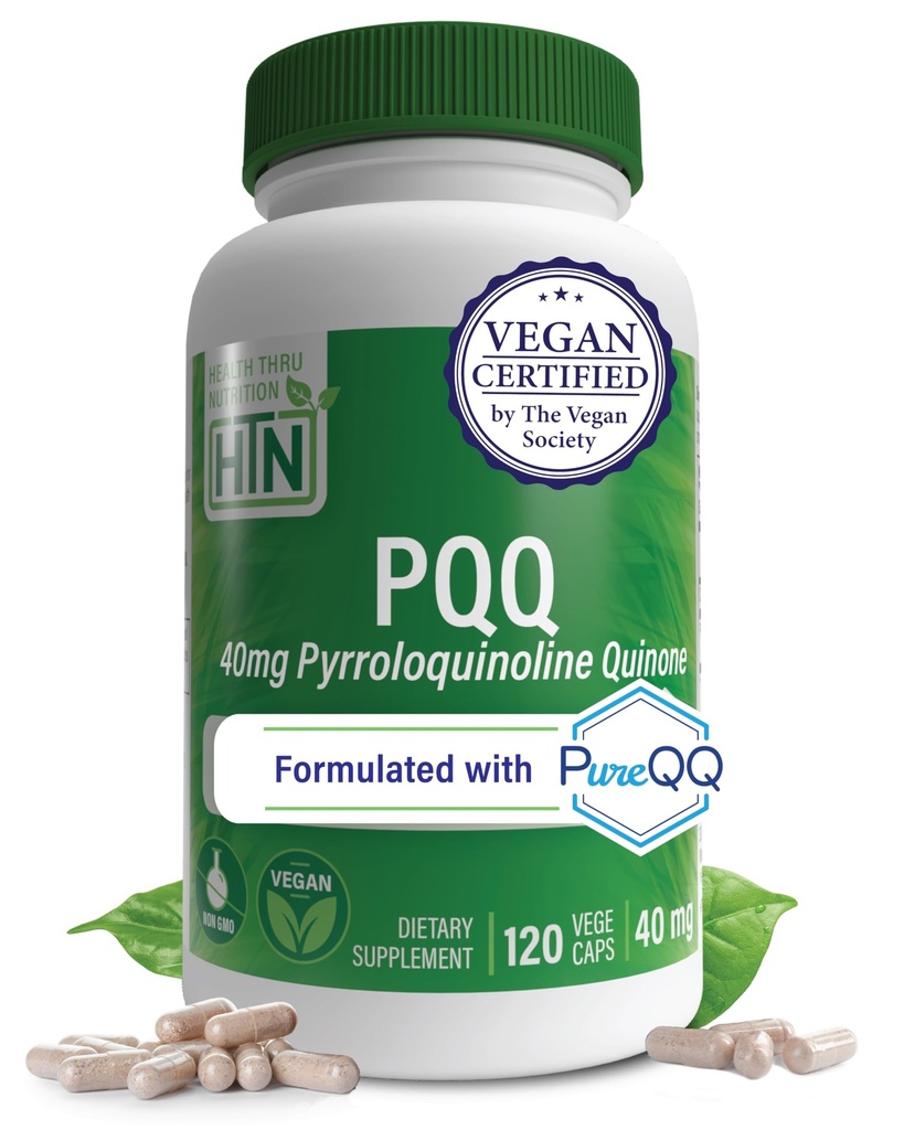 Υγεία Θρου Διατροφή PQQ 40mg 120 Σερβίρει Pyrroloquinoline Κινόνη ως PureQQ  Συμπλήρωμα