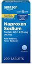 Basic Care Naproxen δισκία νατρίου, 200 Count (Pack of 1) (Η συσκευασία μπορεί να διαφέρει)